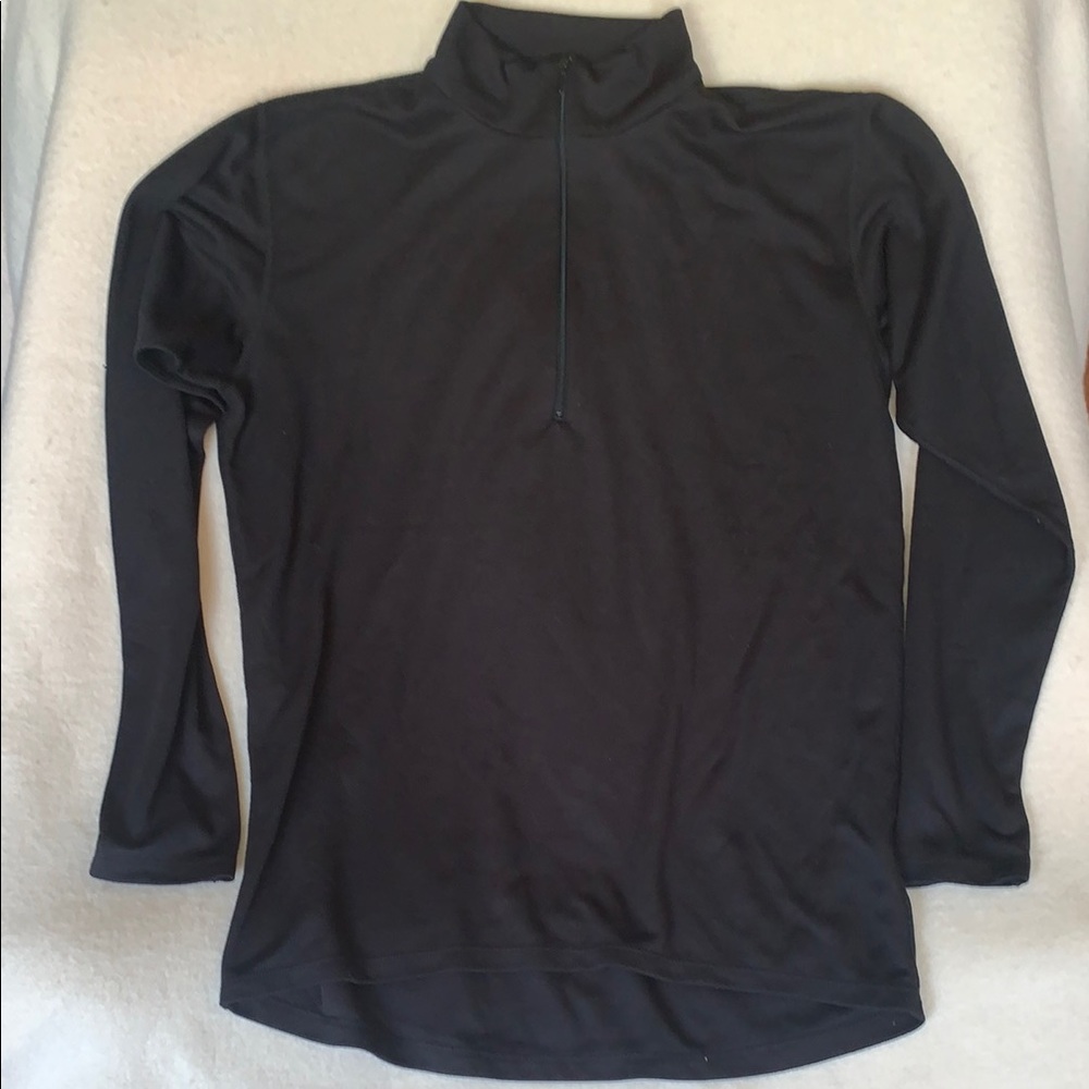 Marmot Black Quarter Zip Lightweight Long Sleeves Men’s Size Large Sweater